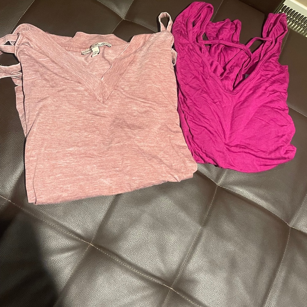 Bundle of 3 Express pink tops